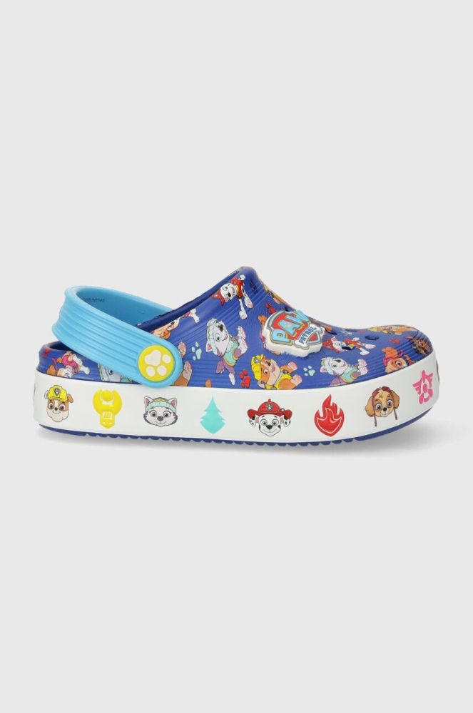 Дитячі шльопанці Crocs 208853 CROCS PAW PATROL CROCBAND IV CLOG колір блакитний