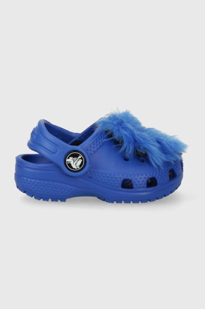 Дитячі шльопанці Crocs I AM MONSTER колір блакитний фото 2
