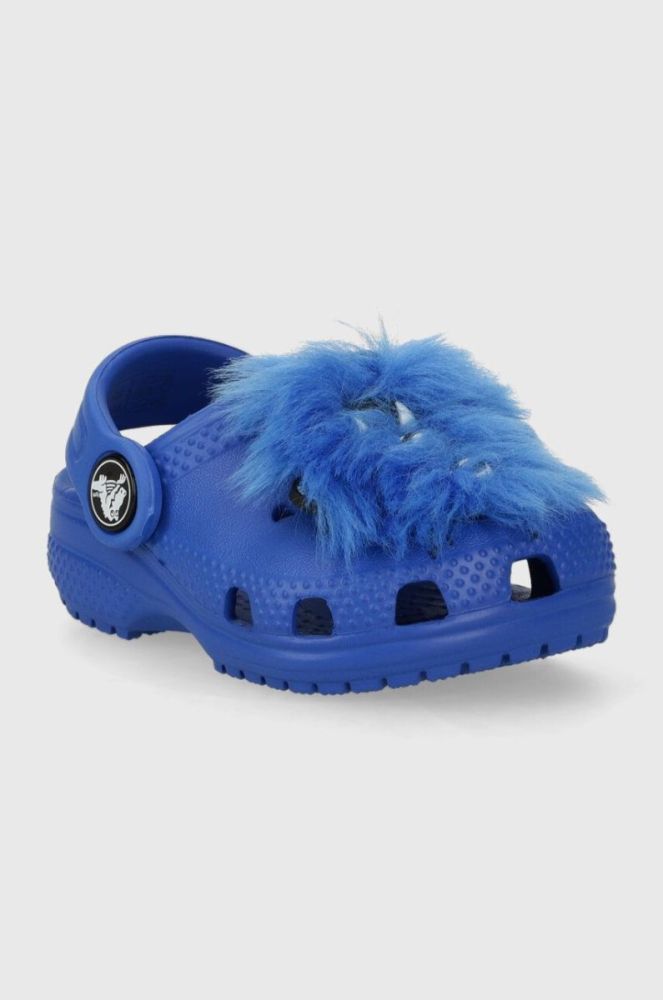 Дитячі шльопанці Crocs I AM MONSTER колір блакитний фото 3