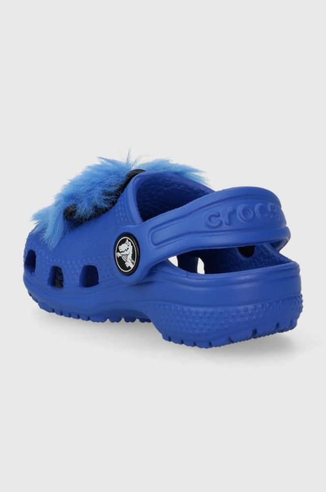 Дитячі шльопанці Crocs I AM MONSTER колір блакитний фото 4