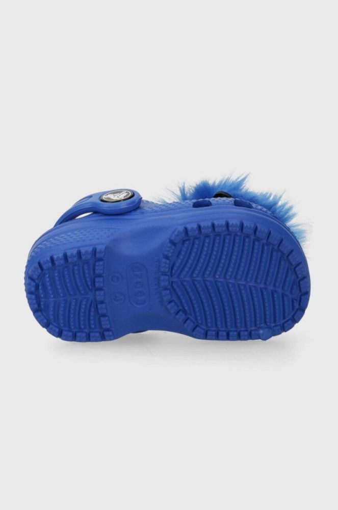 Дитячі шльопанці Crocs I AM MONSTER колір блакитний фото 5