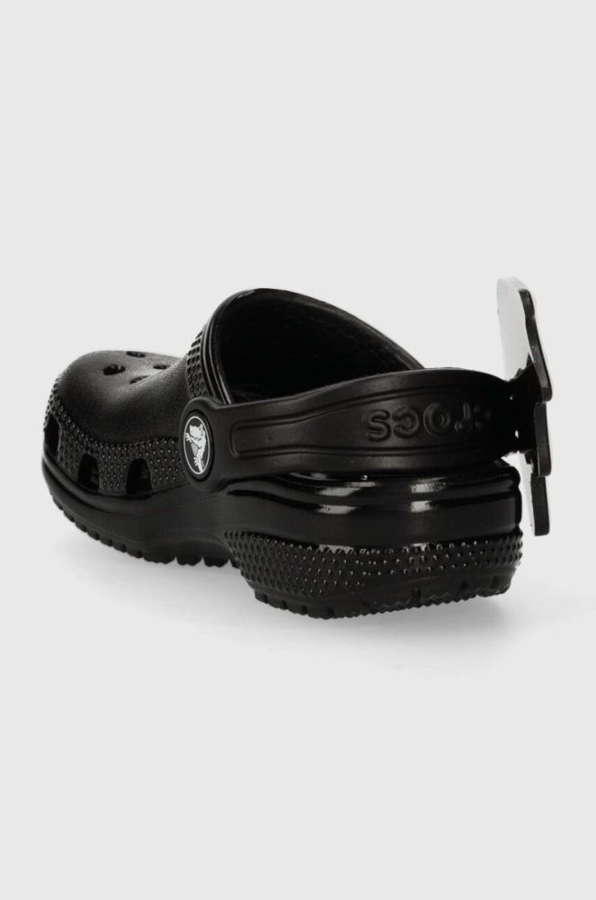 Дитячі шльопанці Crocs 209232 CROCS CLASSIC I AM BAT CLOG T колір чорний фото 3