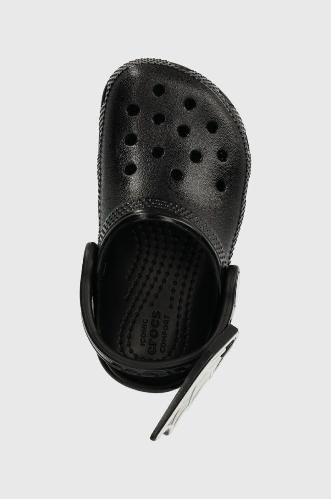 Дитячі шльопанці Crocs 209232 CROCS CLASSIC I AM BAT CLOG T колір чорний фото 4