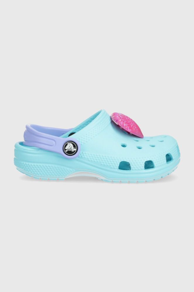 Дитячі шльопанці Crocs колір бірюзовий (3592840)