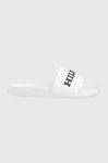 Шльопанці Tommy Hilfiger D PRINT HILFIGER POOL чоловічі колір білий FM0FM04612 Шльопанці Tommy Hilfiger D PRINT HILFIGER POOL чоловічі колір білий FM0FM04612