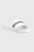 Шльопанці Tommy Hilfiger D PRINT HILFIGER POOL чоловічі колір білий FM0FM04612