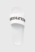 Шльопанці Tommy Hilfiger D PRINT HILFIGER POOL чоловічі колір білий FM0FM04612