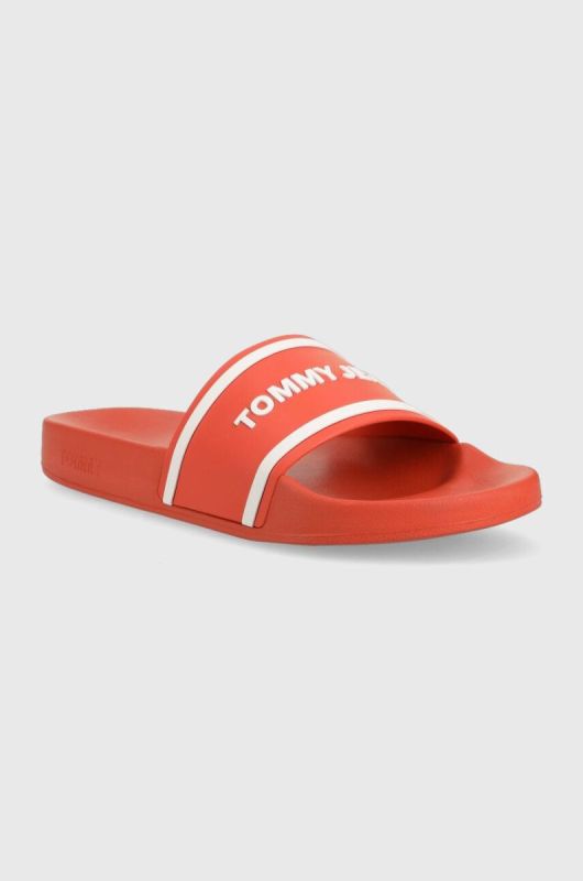 Шльопанці Tommy Jeans TJM POOL SLIDE чоловічі колір помаранчевий EM0EM01229 фото 2