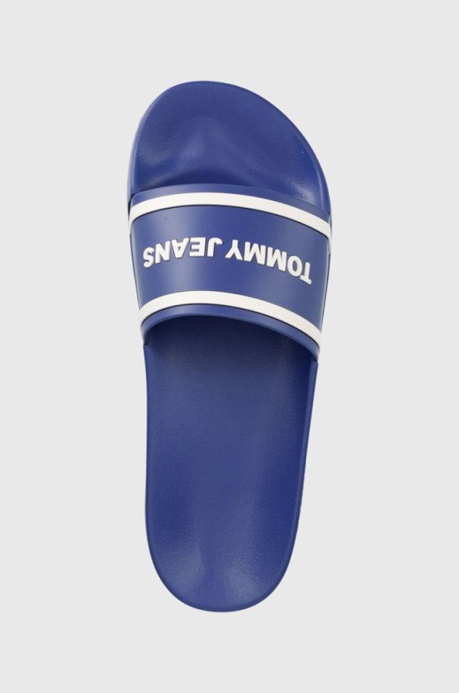 Шльопанці Tommy Jeans TJM POOL SLIDE чоловічі EM0EM01229 колір блакитний фото 4