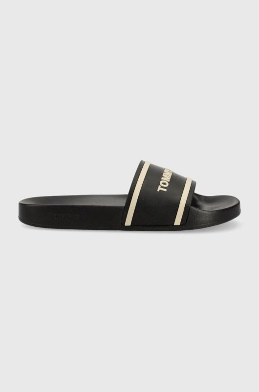 Шльопанці Tommy Jeans TJM POOL SLIDE чоловічі колір чорний EM0EM01229