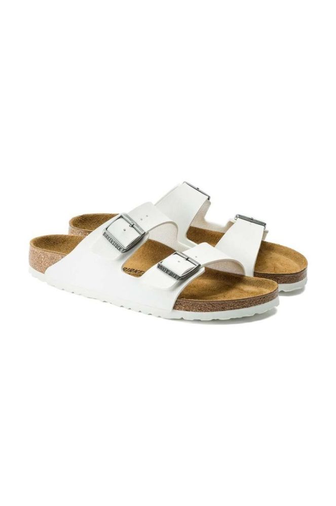 Шльопанці Birkenstock Arizona чоловічі колір білий 552681 фото 4