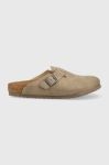 Шльопанці Birkenstock Boston чоловічі колір сірий 1023196 Шльопанці Birkenstock Boston чоловічі колір сірий 1023196