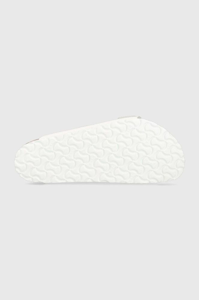 Шкіряні шльопанці Birkenstock Arizona чоловічі колір білий 1025048 фото 5