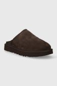 Замшеві тапочки UGG Classic Slip-On колір коричневий 1144099