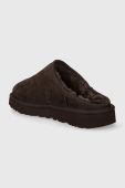Замшеві тапочки UGG Classic Slip-On колір коричневий 1144099