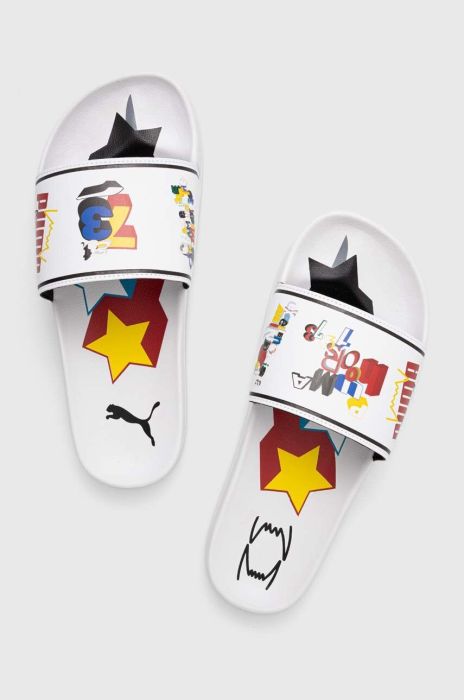 Шльопанці Puma Leadcat 2.0 Trash Talk чоловічі колір білий