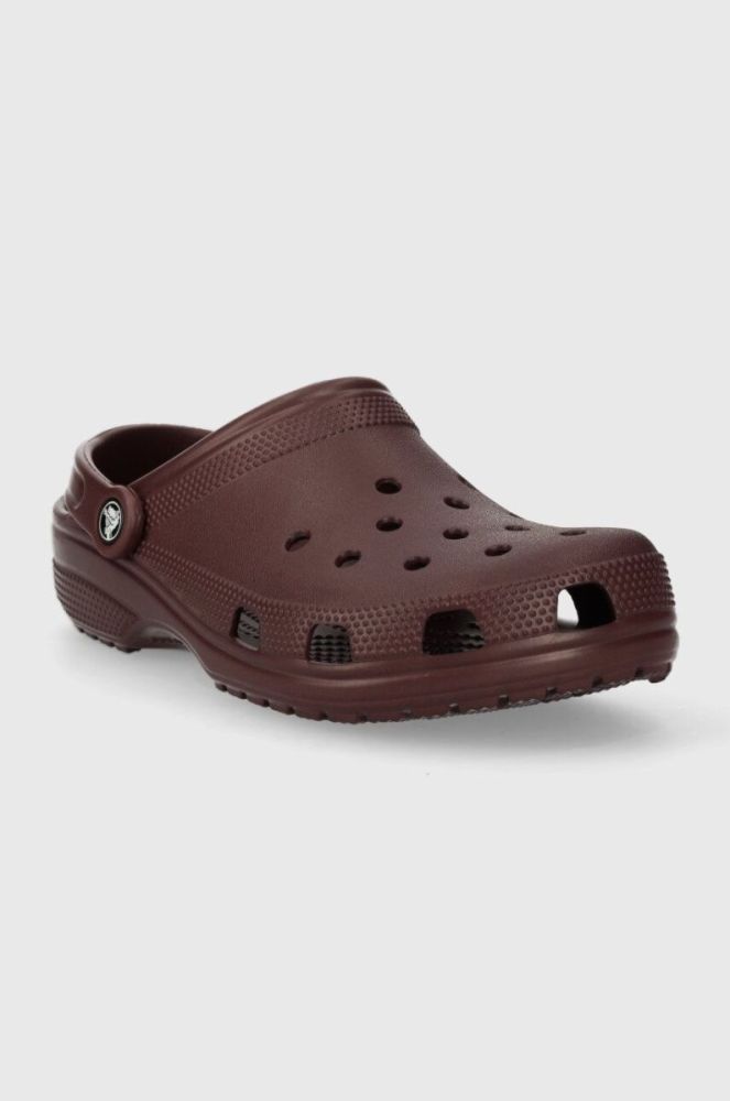 Шльопанці Crocs Classic чоловічі колір бордовий 10001 фото 2