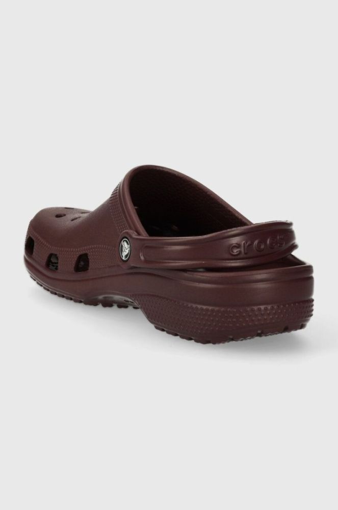 Шльопанці Crocs Classic чоловічі колір бордовий 10001 фото 3
