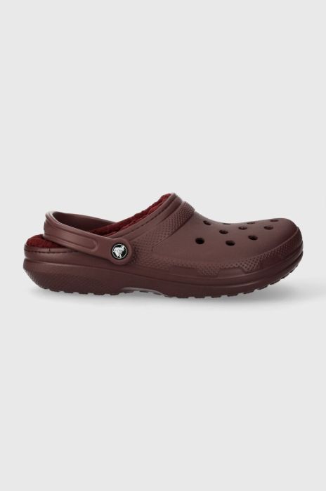 Шльопанці Crocs Classic Lined Clog чоловічі колір бордовий 203591 Шльопанці Crocs Classic Lined Clog чоловічі колір бордовий 203591