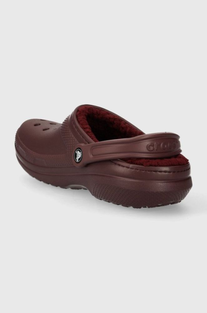 Шльопанці Crocs Classic Lined Clog чоловічі колір бордовий 203591 фото 3