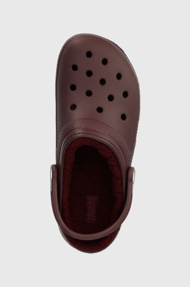Шльопанці Crocs Classic Lined Clog чоловічі колір бордовий 203591 фото 4