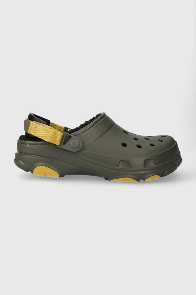 Шльопанці Crocs Alle Terrain Lined Clog чоловічі колір зелений 207936