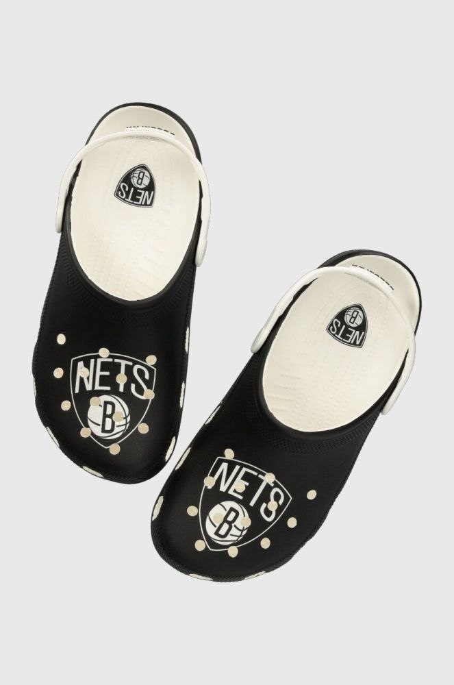 Шльопанці Crocs NBA Brooklyn Nets Classic Clog чоловічі колір чорний 208651