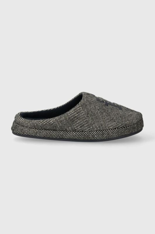 Тапочки Tommy Hilfiger TH HERRINGBONE HOMESLIPPER колір чорний FM0FM04927 фото 2