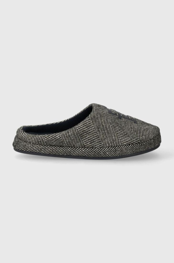 Тапочки Tommy Hilfiger TH HERRINGBONE HOMESLIPPER колір чорний FM0FM04927