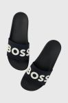 Шльопанці BOSS Kirk чоловічі колір синій 50498241 Шльопанці BOSS Kirk чоловічі колір синій 50498241