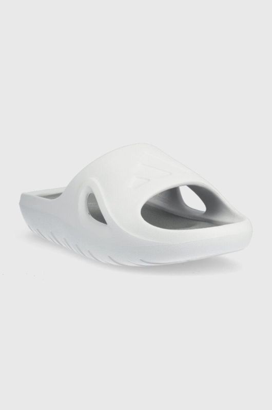 Шльопанці adidas колір білий фото 2