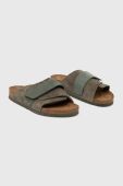Замшеві шльопанці Birkenstock BIRKENSTOCK X PAPILLIO Arizona колір зелений 1023831