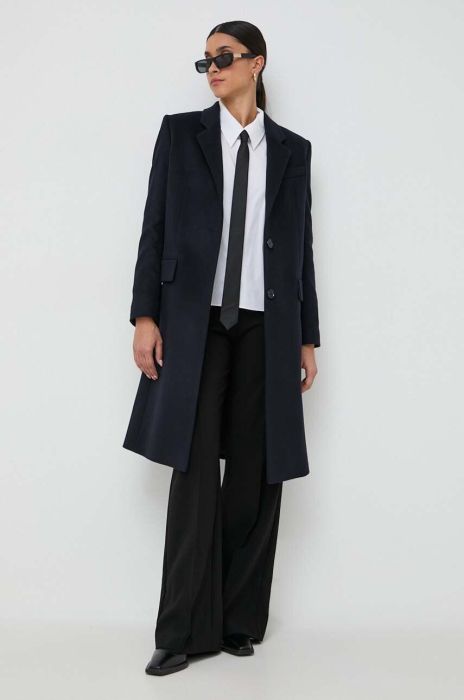 Вовняне пальто BOSS перехідний колір темно-синій (3372835) Вовняне пальто BOSS перехідний колір темно-синій (3372835)