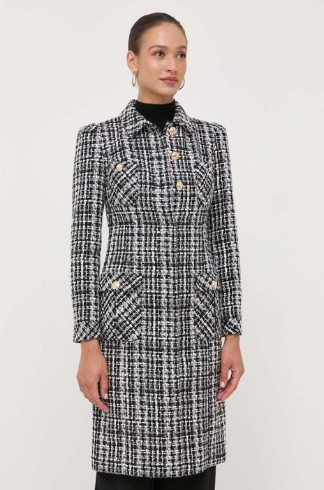 Пальто Marciano Guess жіночий колір чорний перехідний