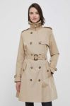 Тренч Lauren Ralph Lauren жіночий колір бежевий перехідний Тренч Lauren Ralph Lauren жіночий колір бежевий перехідний