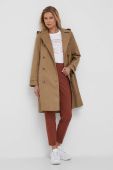 Тренч Lauren Ralph Lauren жіночий колір бежевий перехідний двобортний