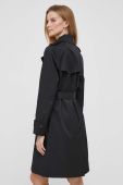 Тренч Lauren Ralph Lauren жіночий колір чорний перехідний двобортний