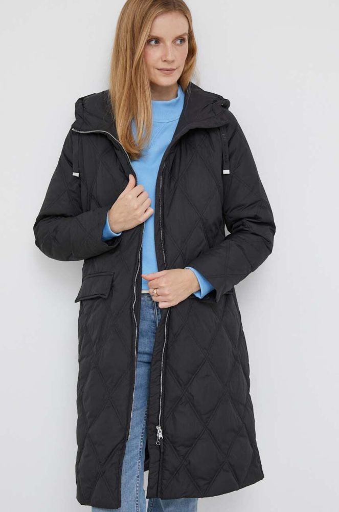 Пухова куртка Lauren Ralph Lauren жіноча колір чорний перехідна (3347181)