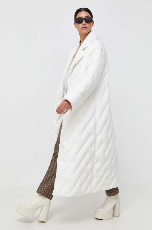 Куртка Pinko жіноча колір бежевий зимова oversize (3528148)