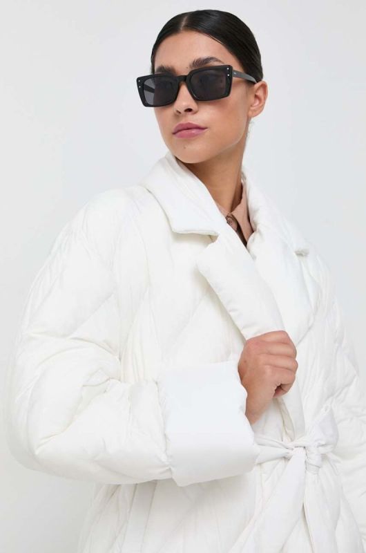 Куртка Pinko жіноча колір бежевий зимова oversize (3528148) фото 2