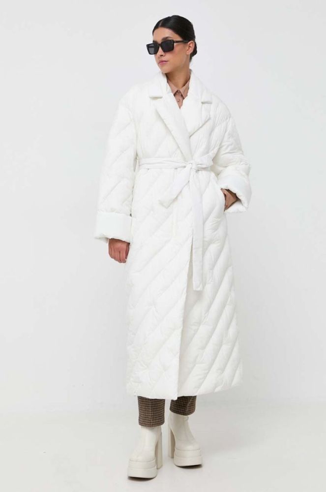 Куртка Pinko жіноча колір бежевий зимова oversize (3528148) фото 4