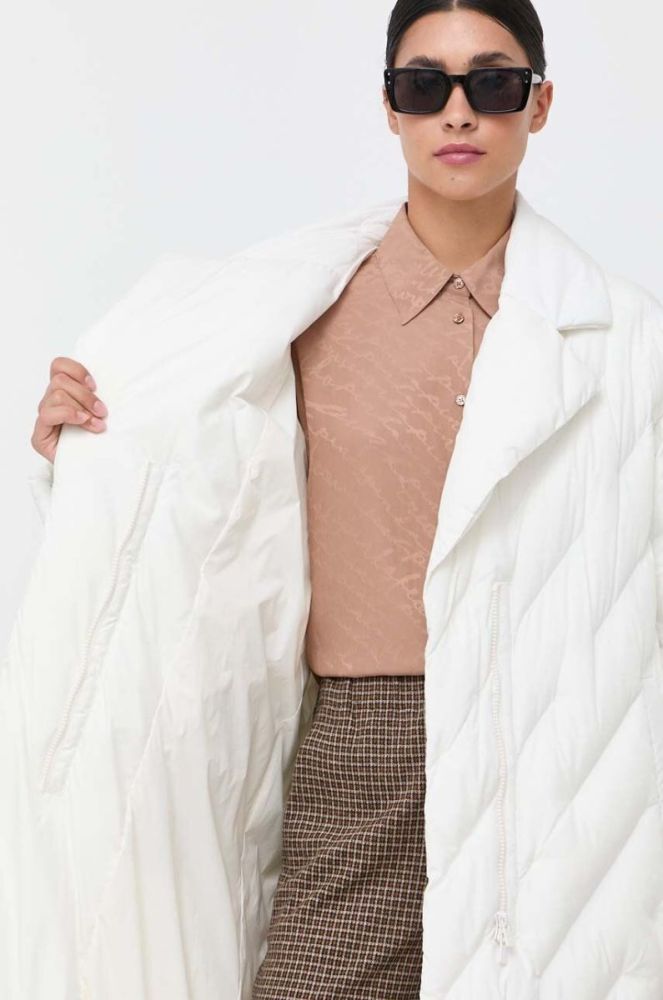 Куртка Pinko жіноча колір бежевий зимова oversize (3528148) фото 6