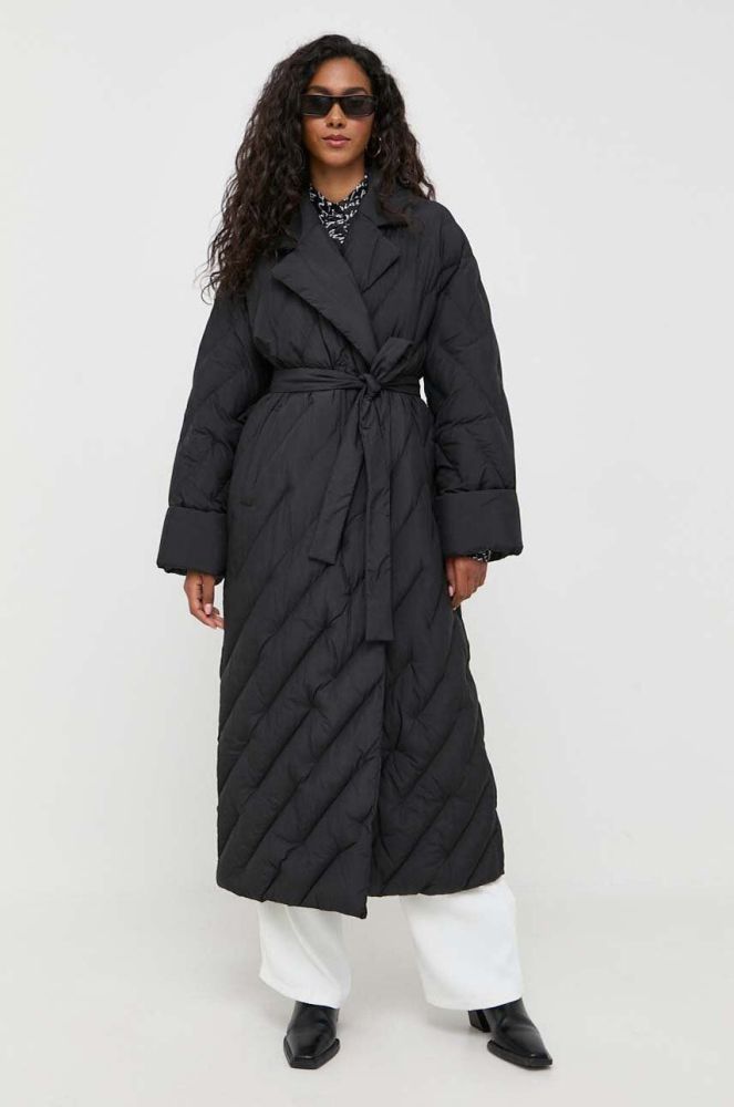 Куртка Pinko жіноча колір чорний зимова oversize (3528152)