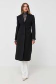 Вовняне пальто Pinko колір чорний перехідний (3437697)