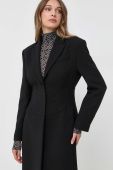 Вовняне пальто Pinko колір чорний перехідний (3437697)