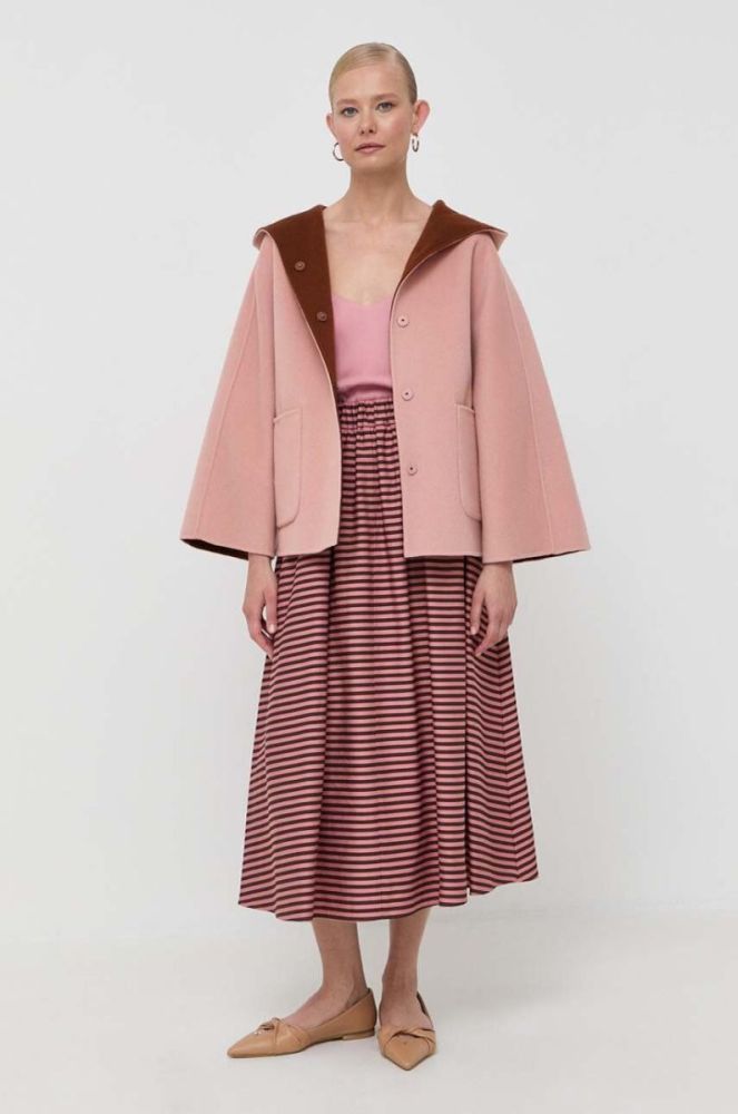 Weekend Max Mara колір рожевий перехідна oversize фото 3