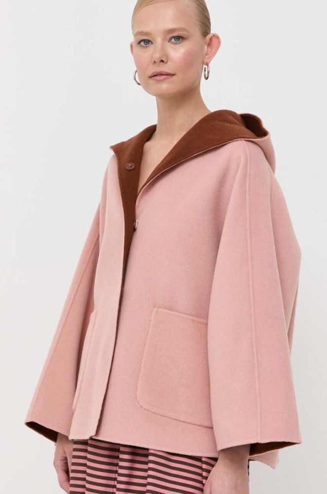Weekend Max Mara колір рожевий перехідна oversize фото 5