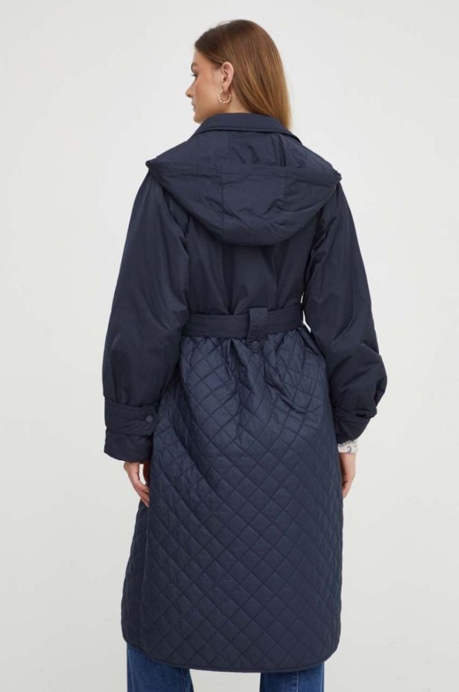 Куртка Weekend Max Mara жіноча колір синій перехідна oversize фото 3