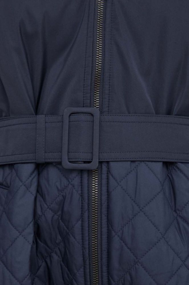 Куртка Weekend Max Mara жіноча колір синій перехідна oversize фото 5
