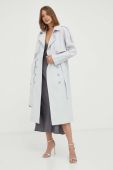 Тренч Patrizia Pepe жіночий колір сірий перехідний